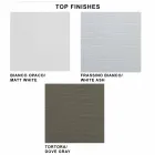 Uitschuifbare consoletafel tot 325 cm in melamine Made in Italy - Settimmio Viadurini