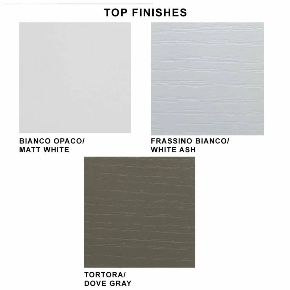 Uitschuifbare consoletafel tot 325 cm in melamine Made in Italy - Settimmio Viadurini