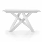Uitschuifbare consoletafel tot 325 cm in melamine Made in Italy - Settimmio Viadurini
