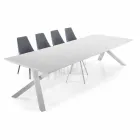 Uitschuifbare consoletafel tot 325 cm in melamine Made in Italy - Settimmio Viadurini