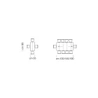 Uitschuifbare consoletafel van gefineerd hout Made in Italy - Gordito Viadurini