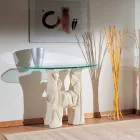 Consoletafel in steen en kristal met modern design Dios Viadurini
