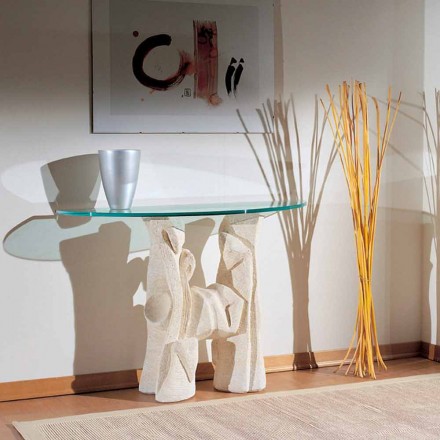 Consoletafel in steen en kristal met modern design Dios Viadurini