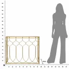 Modern design rechthoekige ijzeren consoletafel - Karine Viadurini