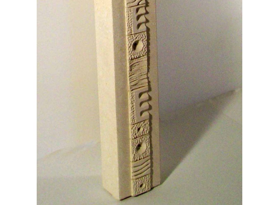 Rechthoekige consoletafel in steen en kristal van Abidos-design Viadurini