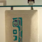 Rechthoekige consoletafel in steen en kristalontwerp Soter Viadurini