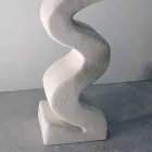 Ronde tafel in steen en kristal van Babylas design Viadurini