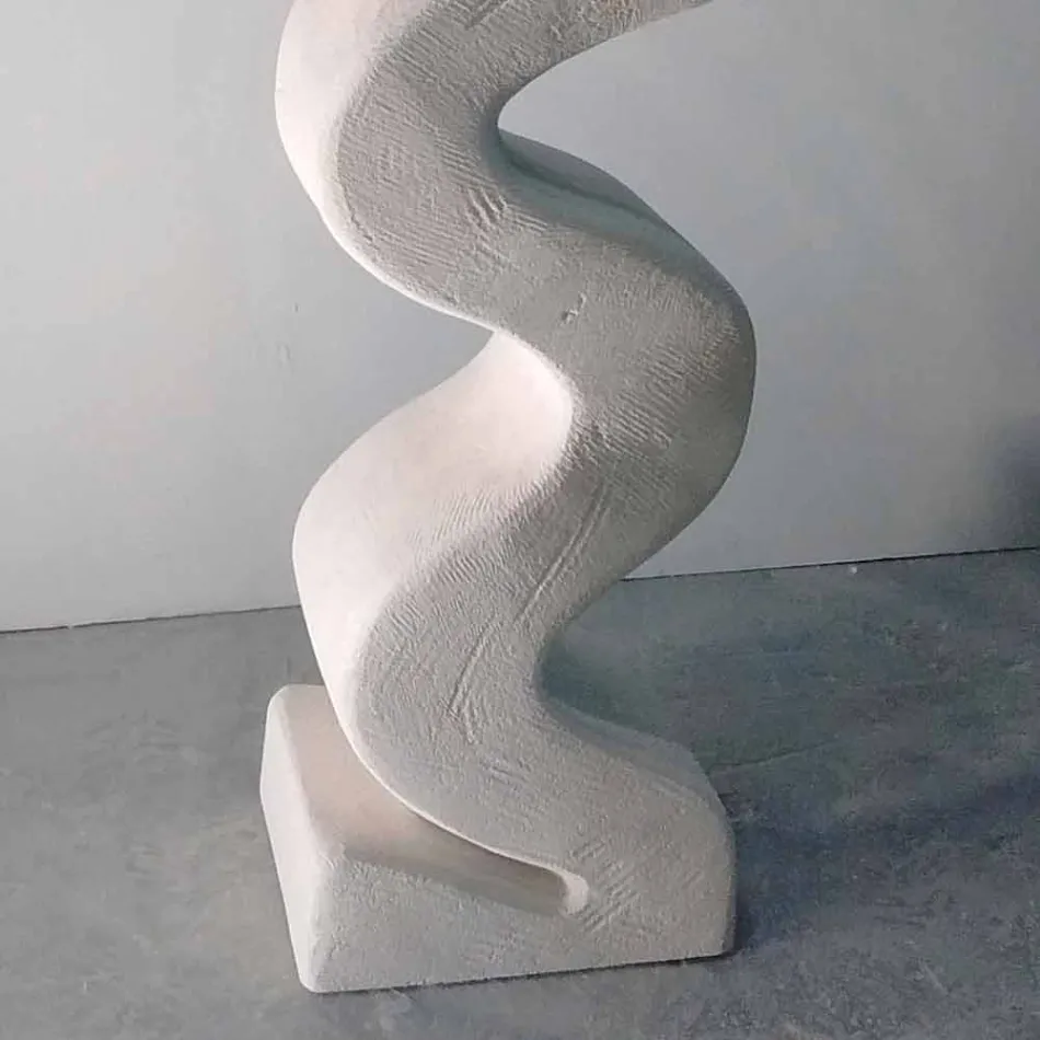 Ronde tafel in steen en kristal van Babylas design Viadurini