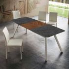 Uitschuifbare keukentafel tot 210 cm in Laminam Made in Italy - Giocondo Viadurini