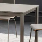 Uitschuifbare keukentafel tot 240 cm in Fenix Made in Italy - Maltese Viadurini