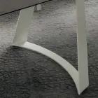 Uitschuifbare keukentafel tot 280 cm marmereffect Made in Italy - Pinokkio Viadurini