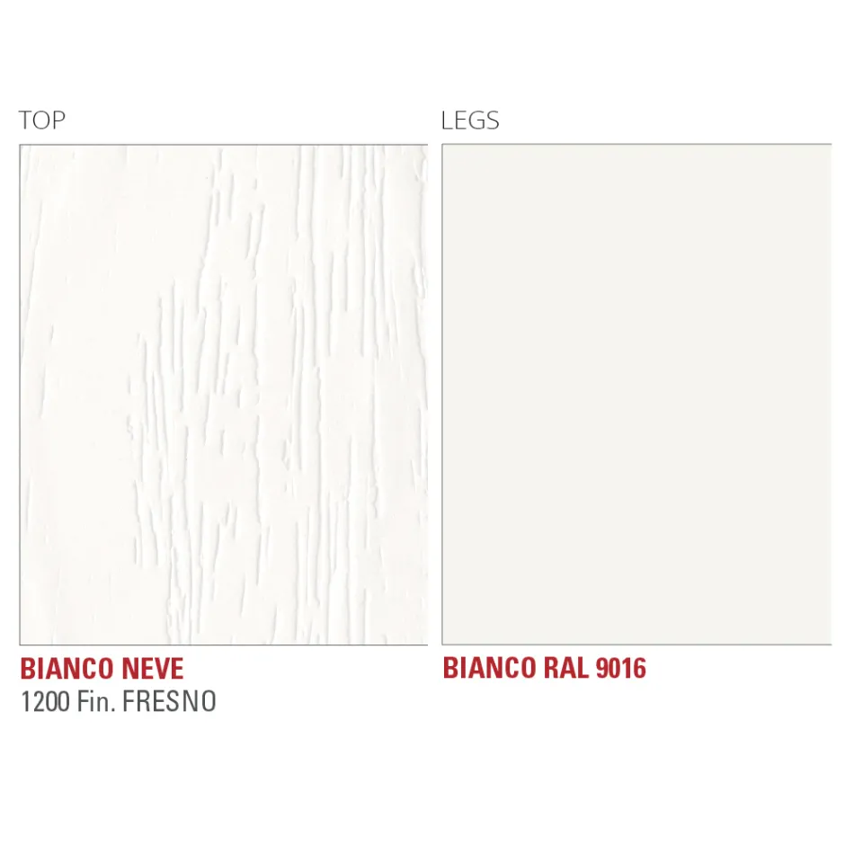 Keukentafel in HPL met fijn metalen onderstel gemaakt in Italië - Pinokkio Viadurini