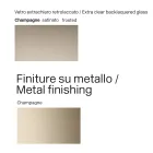 Glazen tafel van 300 cm met metalen onderstel, gemaakt in Italië. Ontwerp: Lunaria Viadurini