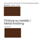 Glazen tafel van 300 cm met metalen onderstel, gemaakt in Italië. Ontwerp: Lunaria Viadurini
