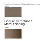 Glazen tafel van 300 cm met metalen onderstel, gemaakt in Italië. Ontwerp: Lunaria Viadurini