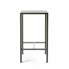 Buiten beschilderde metalen vierkante bartafel gemaakt in Italië - Fada Viadurini