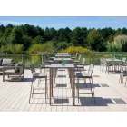 Vierkante bartafel in geschilderd metaal gemaakt in Italië - Cuba Viadurini