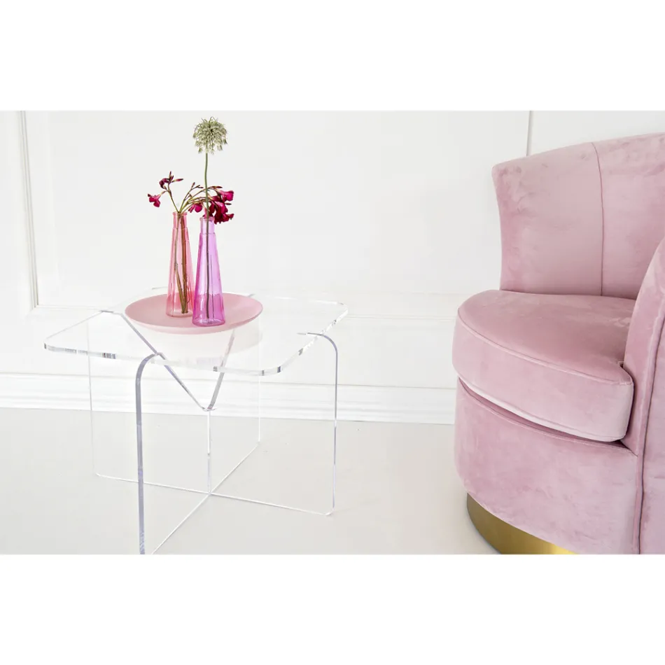 Design salontafel in transparant of gerookt plexiglas - Draco Viadurini