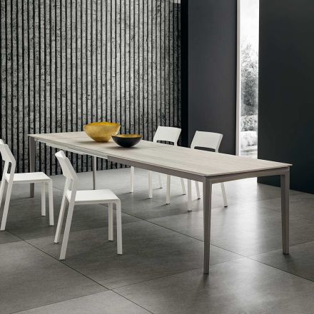 Uitschuifbare keukentafel tot 240 cm in HPL Made in Italy - Fantastisch Viadurini