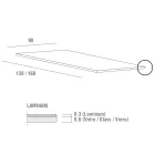 Uitschuifbare keukentafel in fijn laminaatkeramiek Made in Italy - Efisto Viadurini