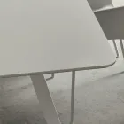 Keukentafel met tonblad in Fenix Made in Italy, luxe - Lingotto Viadurini