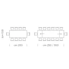 Fenix keukentafel Uitschuifbaar tot 300 cm Made in Italy - Grotta Viadurini