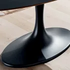 Keukentafel in Fenix en gelakt synthetisch marmer Made in Italy - Brontolo Viadurini