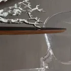 Keukentafel in Fenix en gelakt synthetisch marmer Made in Italy - Brontolo Viadurini