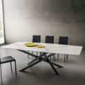 Laminam keukentafel met metalen structuur Made in Italy - Carlino