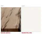 Keukentafel van hout en metaal, gemaakt in Italië, hoge kwaliteit - Dotto Viadurini