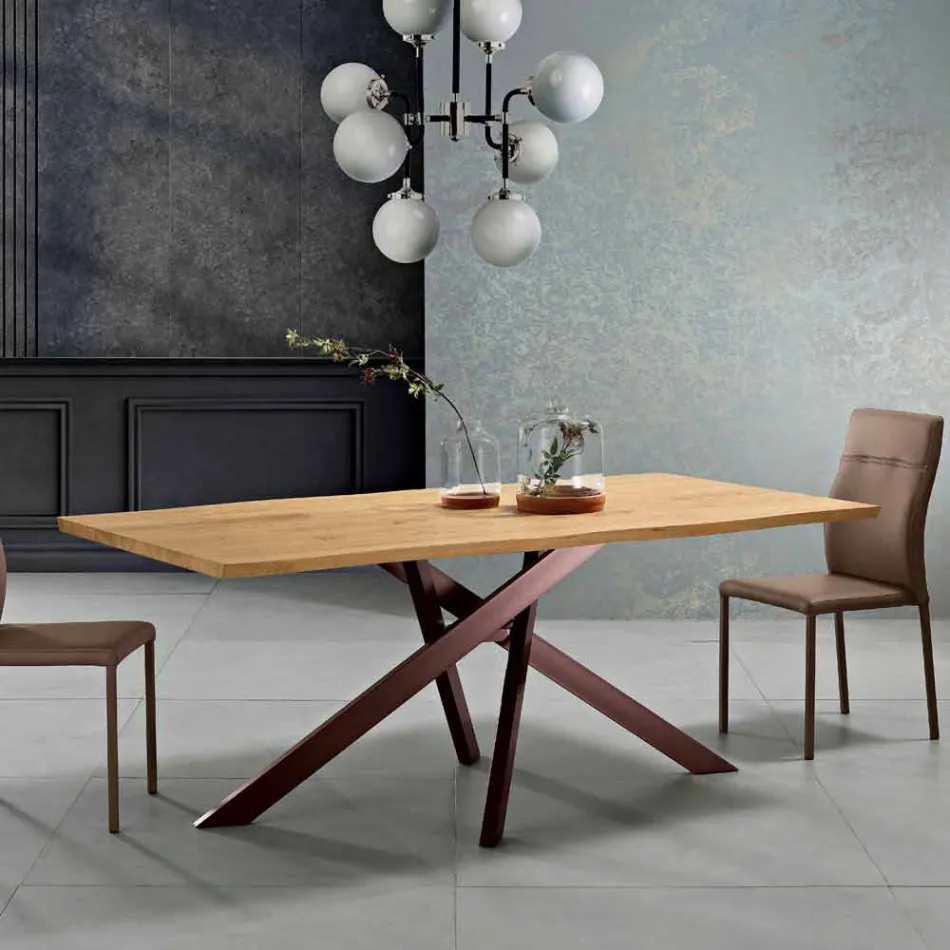 Made in Italy design massief houten keukentafel, Dionigi Viadurini