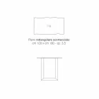 Keukentafel in massief hout en metaal gemaakt in Italië, Flora Viadurini