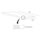 Keukentafel van hoogwaardig ontschorst hout, gemaakt in Italië - Pinokkio Viadurini