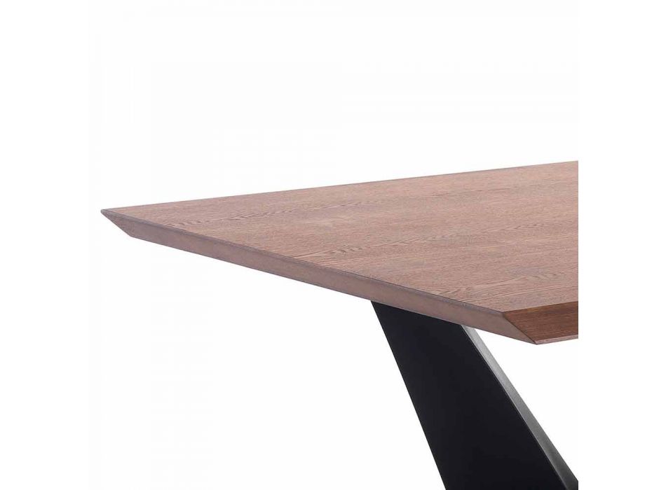 Moderne design keukentafel in MDF en metaal, Helene Viadurini