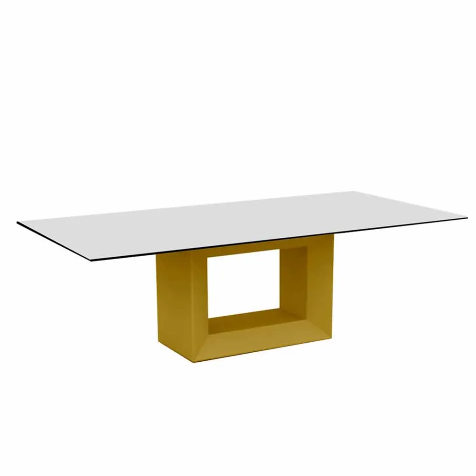 Buitentafel 200x100 cm Vela by Vondom, in polyethyleenhars Viadurini