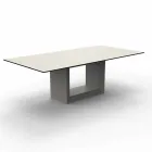 Buitentafel 200x100 cm Vela by Vondom, in polyethyleenhars Viadurini