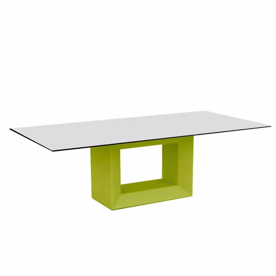 Buitentafel 200x100 cm Vela by Vondom, in polyethyleenhars Viadurini