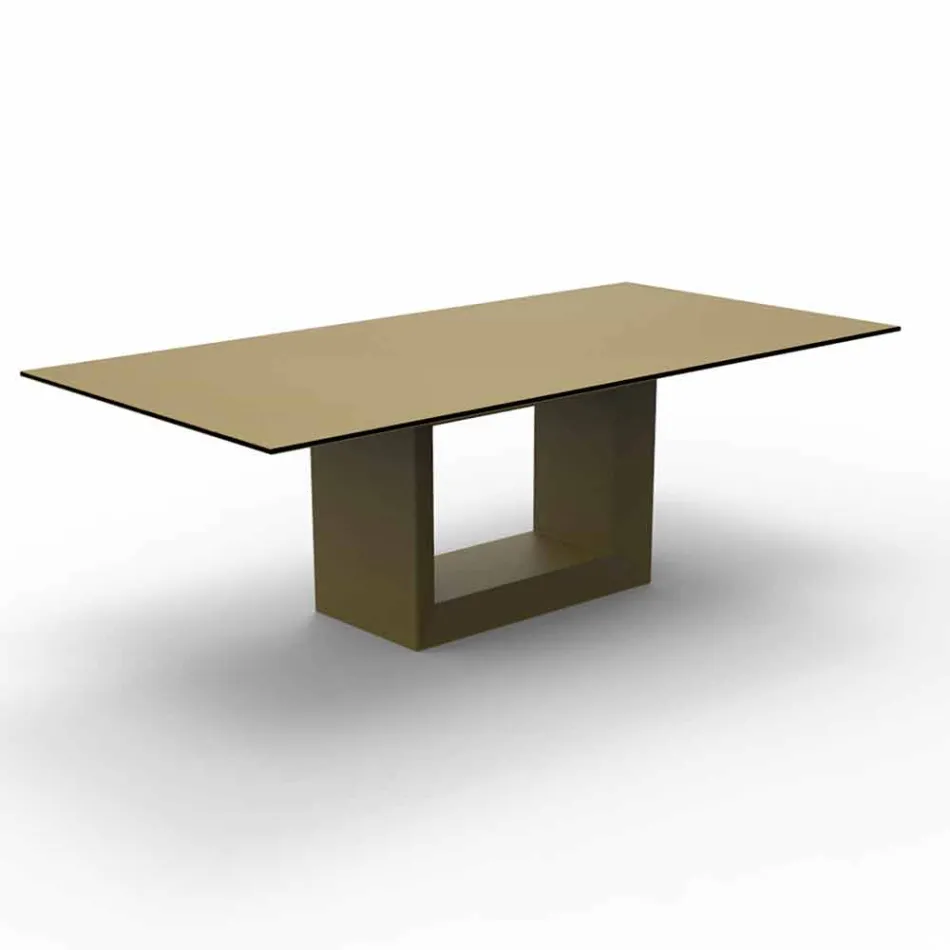 Buitentafel 200x100 cm Vela by Vondom, in polyethyleenhars Viadurini