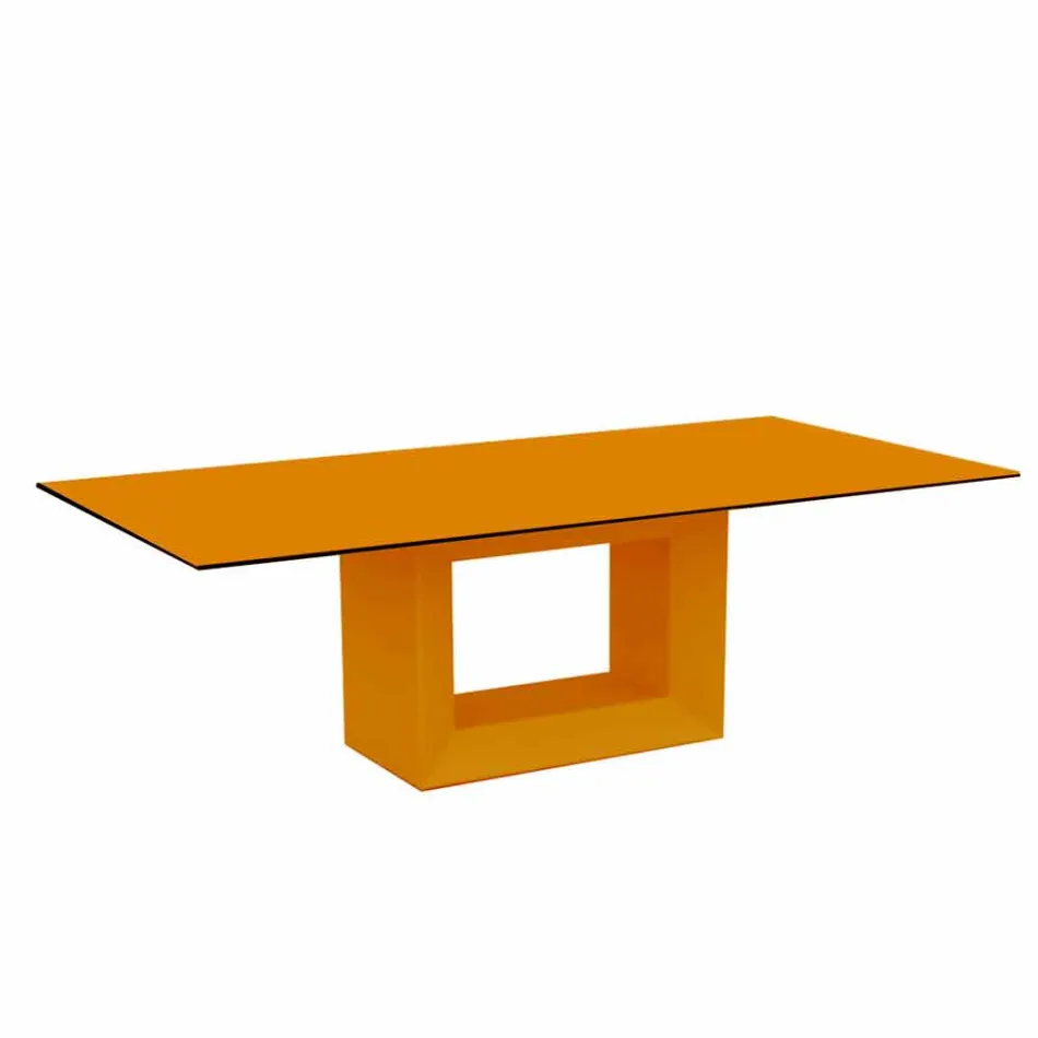 Buitentafel 200x100 cm Vela by Vondom, in polyethyleenhars Viadurini