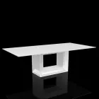 Buitentafel 200x100 cm Vela by Vondom, in polyethyleenhars Viadurini