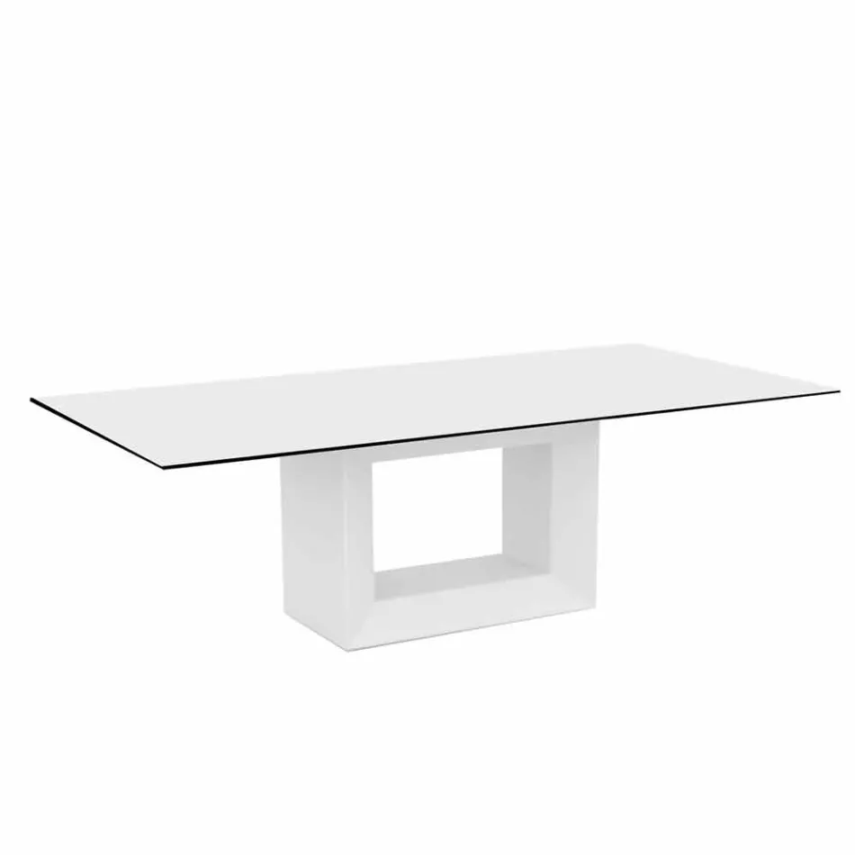Buitentafel 200x100 cm Vela by Vondom, in polyethyleenhars Viadurini