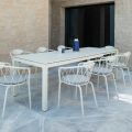 Buitentafel uitschuifbaar tot 250 cm in metaal Made in Italy - Beverly