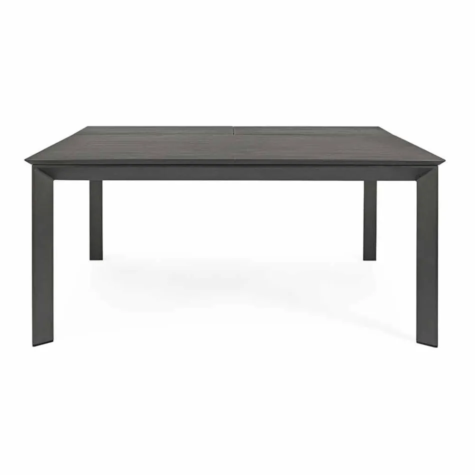 Uitschuifbare buitentafel tot 160 cm in aluminium Homemotion - Andries Viadurini