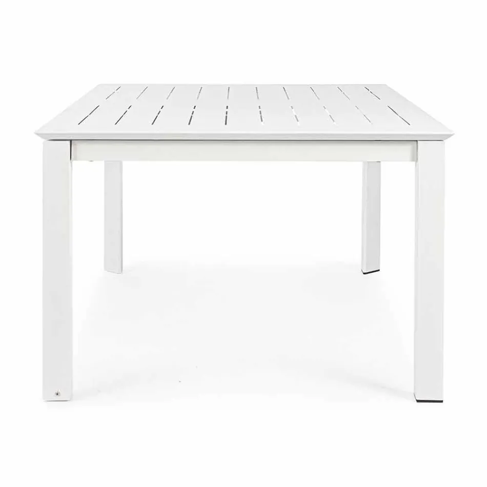 Uitschuifbare buitentafel tot 160 cm in aluminium Homemotion - Andries Viadurini