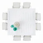 Uitschuifbare buitentafel tot 160 cm in aluminium, Homemotion - Andries Viadurini