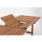 Uitschuifbare buitentafel tot 160 cm in acaciahout - Cloud Viadurini