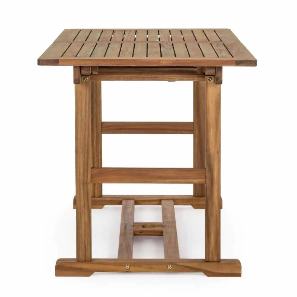 Uitschuifbare buitentafel tot 160 cm in acaciahout - Cloud Viadurini