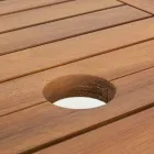 Uitschuifbare buitentafel tot 160 cm in acaciahout - Cloud Viadurini