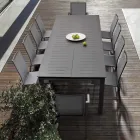 Uitschuifbare buitentafel in aluminium modern design Homemotion - Casper Viadurini