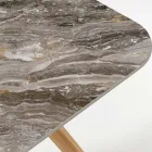 Buitentafel met houten onderstel en Orobico Luxe keramiek blad - Infinity Viadurini